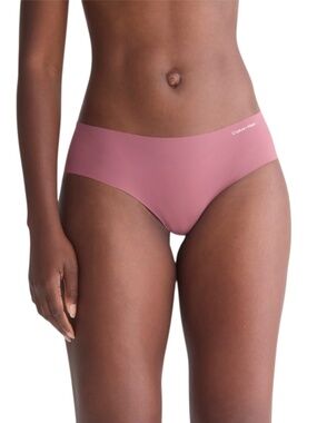 Calvin Klein Women's Invisibles Microfiber Stretch Hipster Mauve XS, XL - NWT